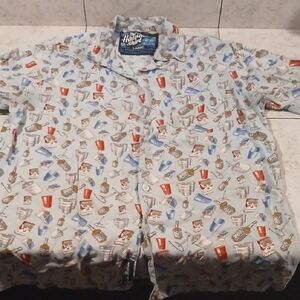 Rowdy Gentleman The Hawaiian Shirt Light Blue Men's Casual Shirt